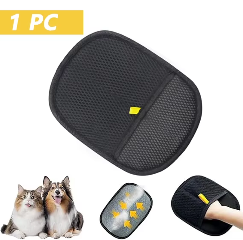 Double-Sided Reusable Pet Hair Removal Gloves Static-Free Grooming Tools for Pets Efficient Carpet Fur Removal